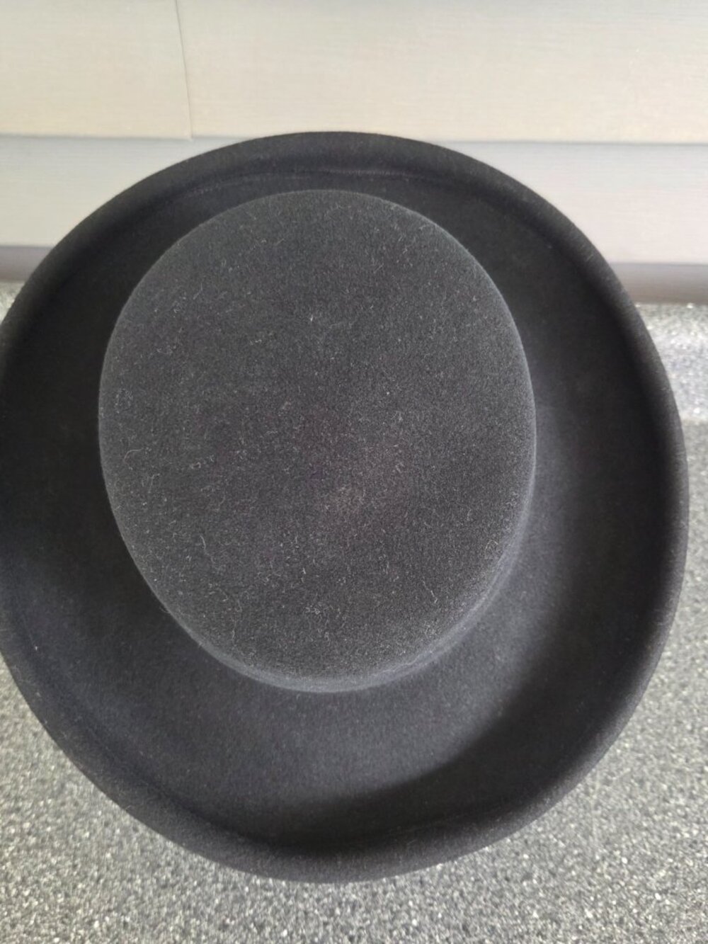 Black Hat with Turned Up Brim 100% Wool Felt The Scala Collection Unisex - Picture 6 of 7